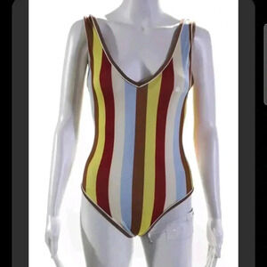 Solid & Striped Swimsuit One Piece Striped XS
